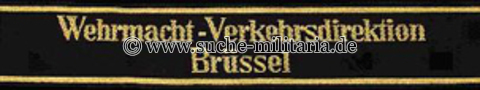 Ärmelband Wehrmacht-Verkehrsdirektion Brüssel